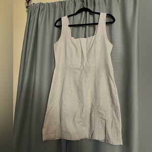 Old Navy Tan Textured box neck dress